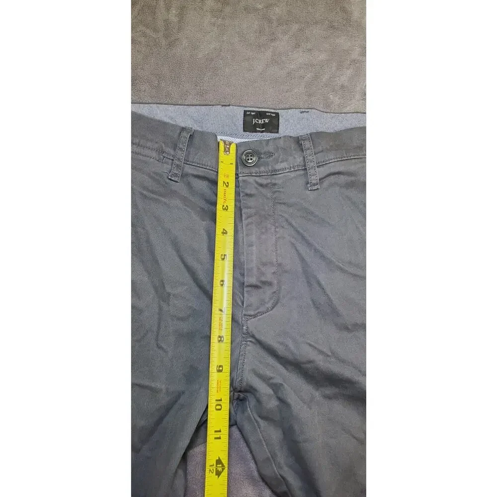 J.Crew Pants Mens Sz 32x32 Stretch 484 Chino Slim Fit Stretch Gray Casual C27-51